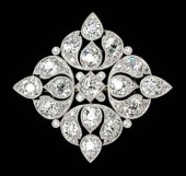 Vintage diamond and platinum b
