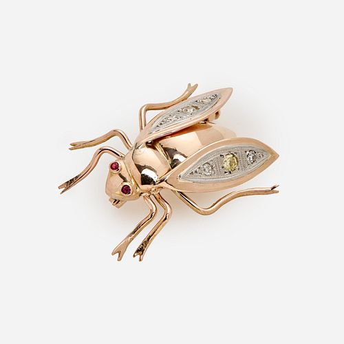 VINTAGE DIAMOND BUMBLE BEE INSECT