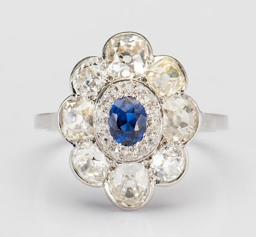 VINTAGE DIAMOND SAPPHIRE