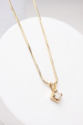 VINTAGE DIAMOND SOLITAIRE PEND