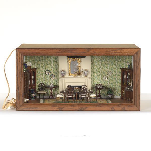 VINTAGE DOLL HOUSE FORMAL DINING
