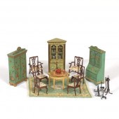 VINTAGE DOLL HOUSE GREEN PROVI