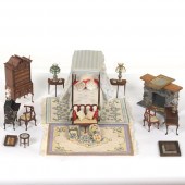 VINTAGE DOLL HOUSE MASTER BEDR