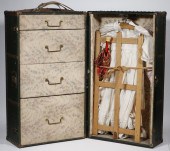 VINTAGE DOLL TRUNK FILLED WITH