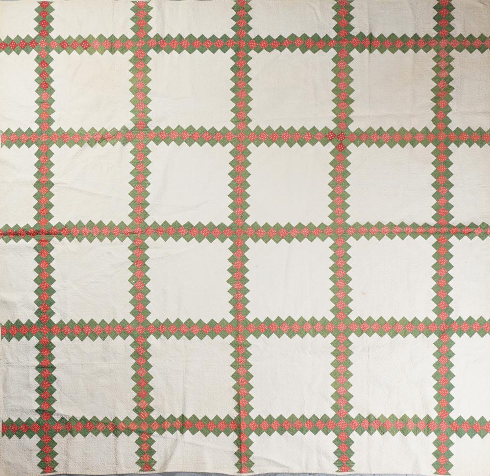 VINTAGE DOUBLE IRISH CHAIN QUILT 85