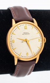 VINTAGE DOXA 14K ROSE GOLD WRI