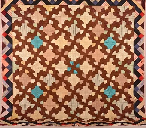 VINTAGE DRUNKARD'S PATH PATTERN