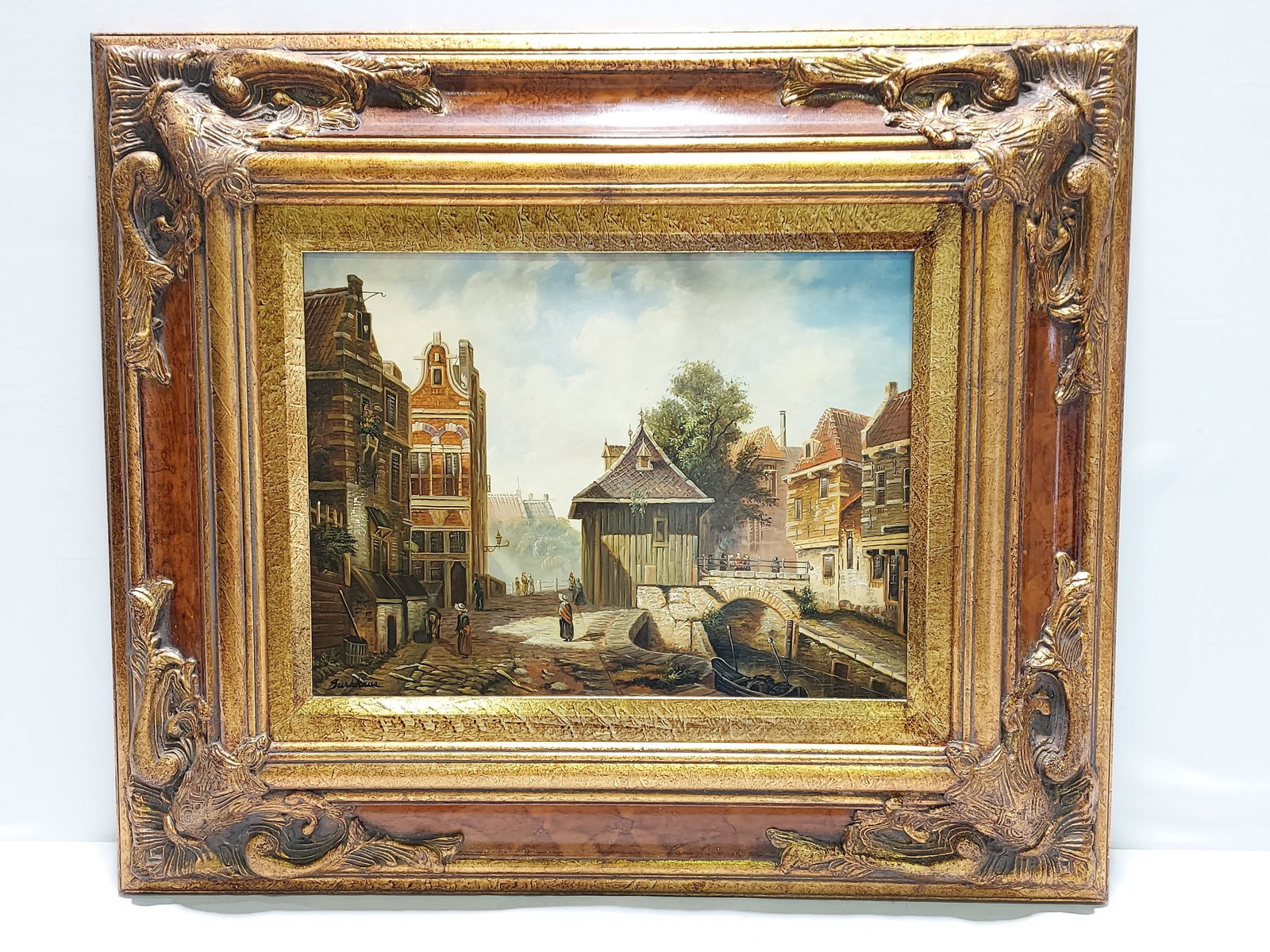 VINTAGE DUTCH STYLE OIL ON PANEL
