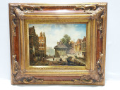 VINTAGE DUTCH STYLE OIL ON PAN