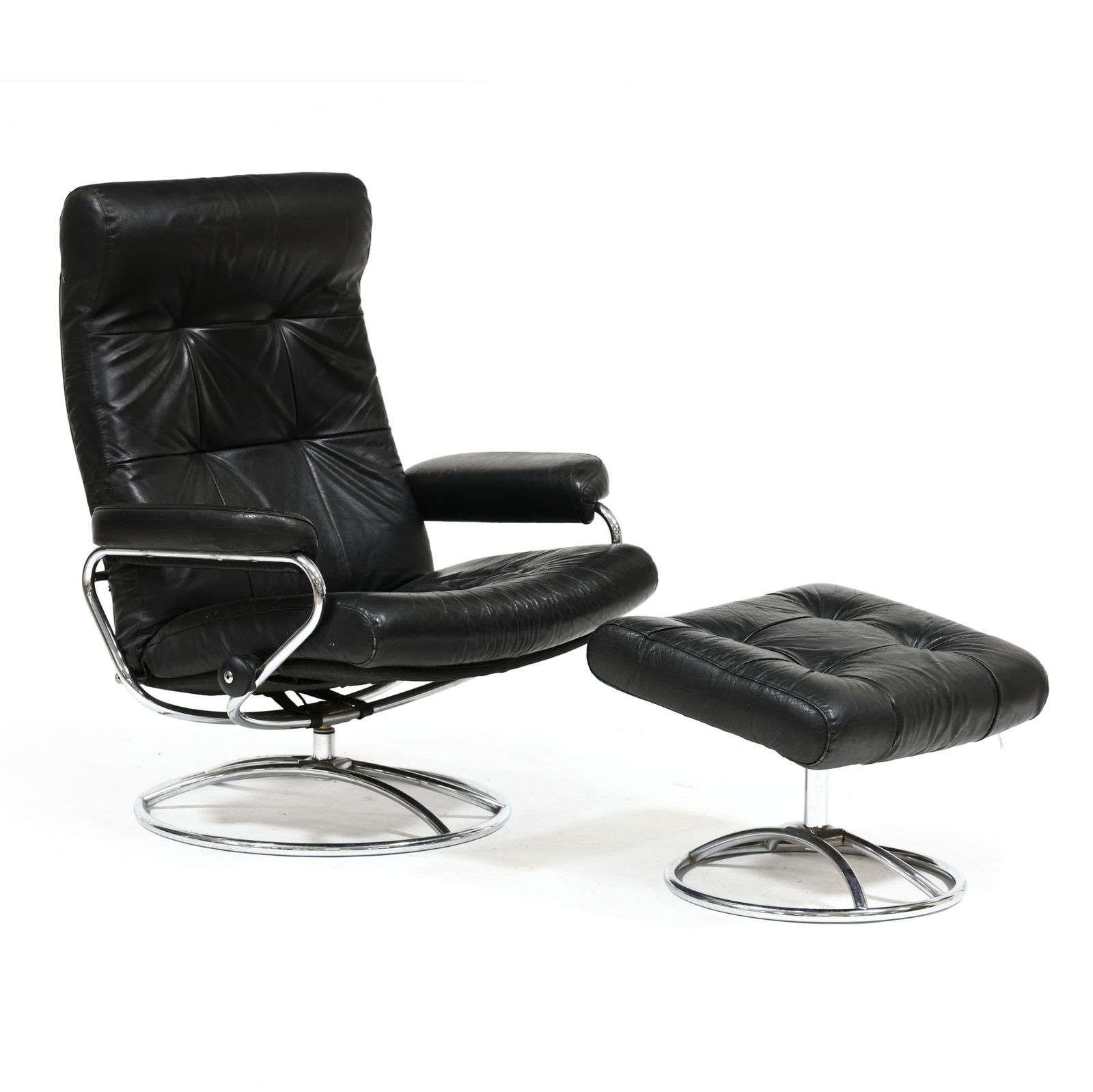 VINTAGE EKORNESS STRESSLESS LEATHER