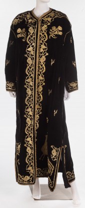 VINTAGE EMBELLISHED BLACK VELV