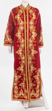 VINTAGE EMBELLISHED RED VELVET