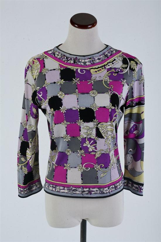 VINTAGE EMILIO PUCCI MAGENTA JERSEY