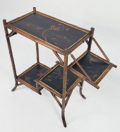 VINTAGE ENGLISH BAMBOO LACQUER