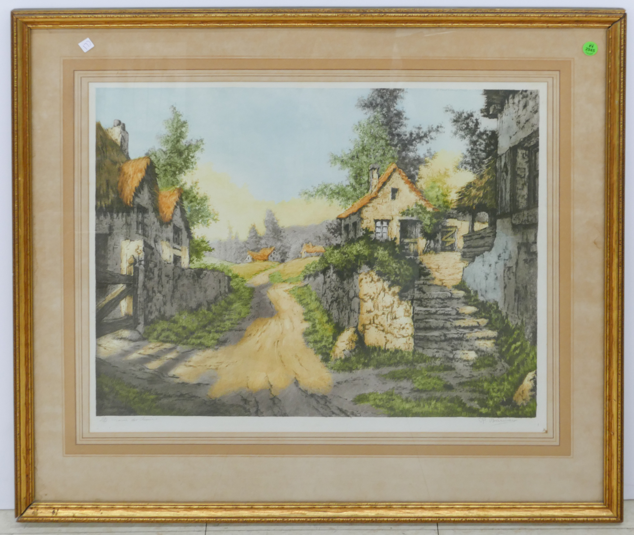 Vintage English Cottage Scene