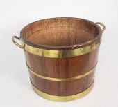 VINTAGE ENGLISH PINE BRASS BOU