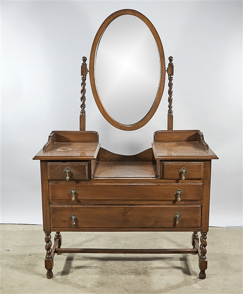 Vintage English-style vanity