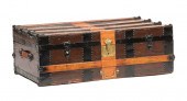 VINTAGE ENGLISH WOOD AND LEATH
