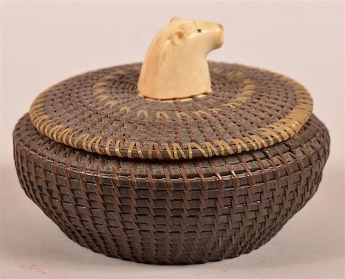 VINTAGE ESKIMO COILED BALEEN