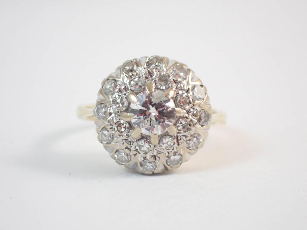 VINTAGE ESTATE DIAMOND CLUSTER