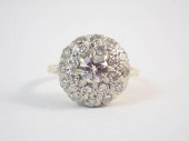 VINTAGE ESTATE DIAMOND CLUSTER