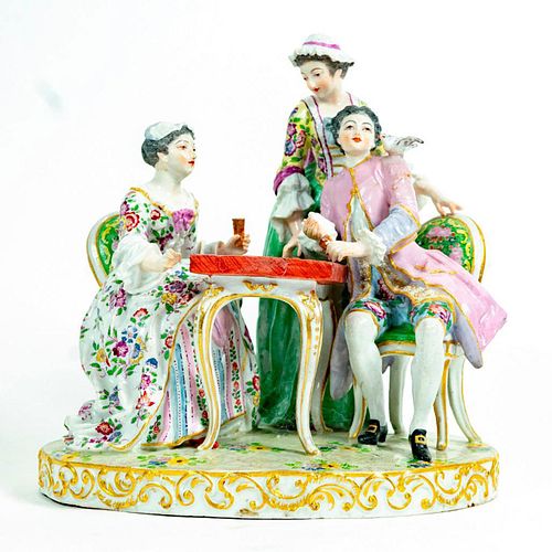VINTAGE EUROPEAN FIGURINE GROUPING,