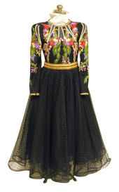 VINTAGE: EVENING DRESS WITH TU