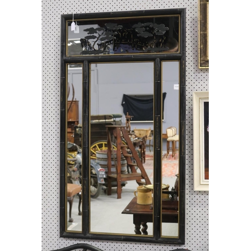 Vintage faux bamboo japanned hall