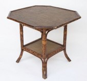 VINTAGE FAUX BAMBOO OCTAGONAL
