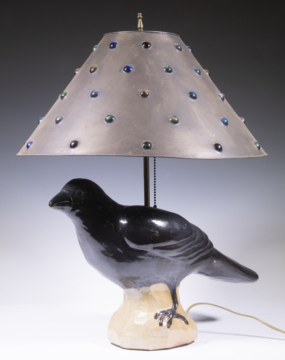 VINTAGE FIGURAL CERAMIC LAMP WITH