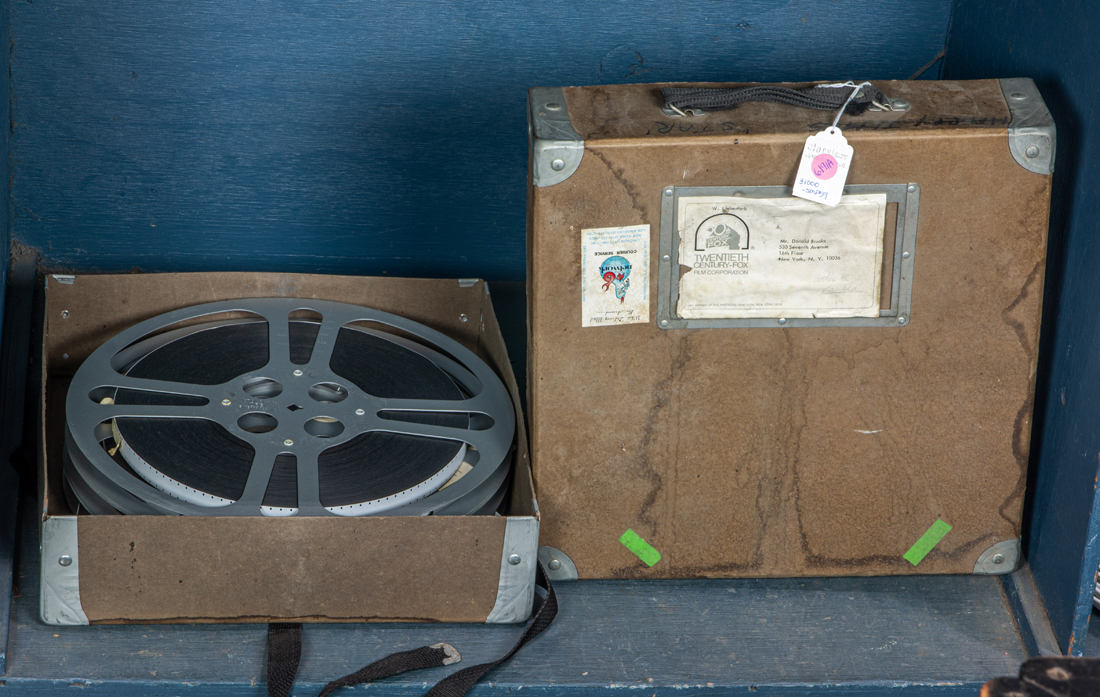VINTAGE FILM REELS IN CARDBOARD