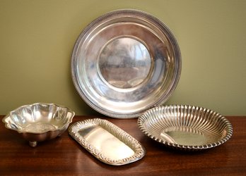 Vintage Fisher sterling ribbed edge