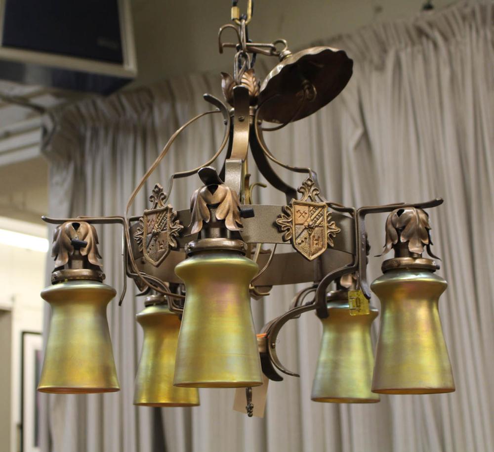 VINTAGE FIVE-LIGHT CEILING
