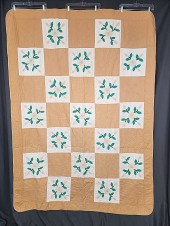 Vintage Floral Applique Quilt