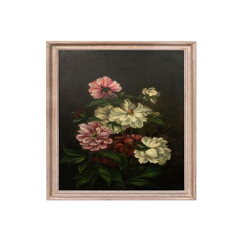VINTAGE FLORAL STILL LIFE OIL