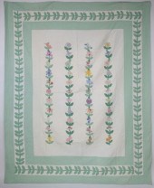 VINTAGE FLORAL VINES APPLIQUE