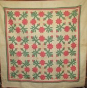 VINTAGE FLORAL WREATH APPLIQUE