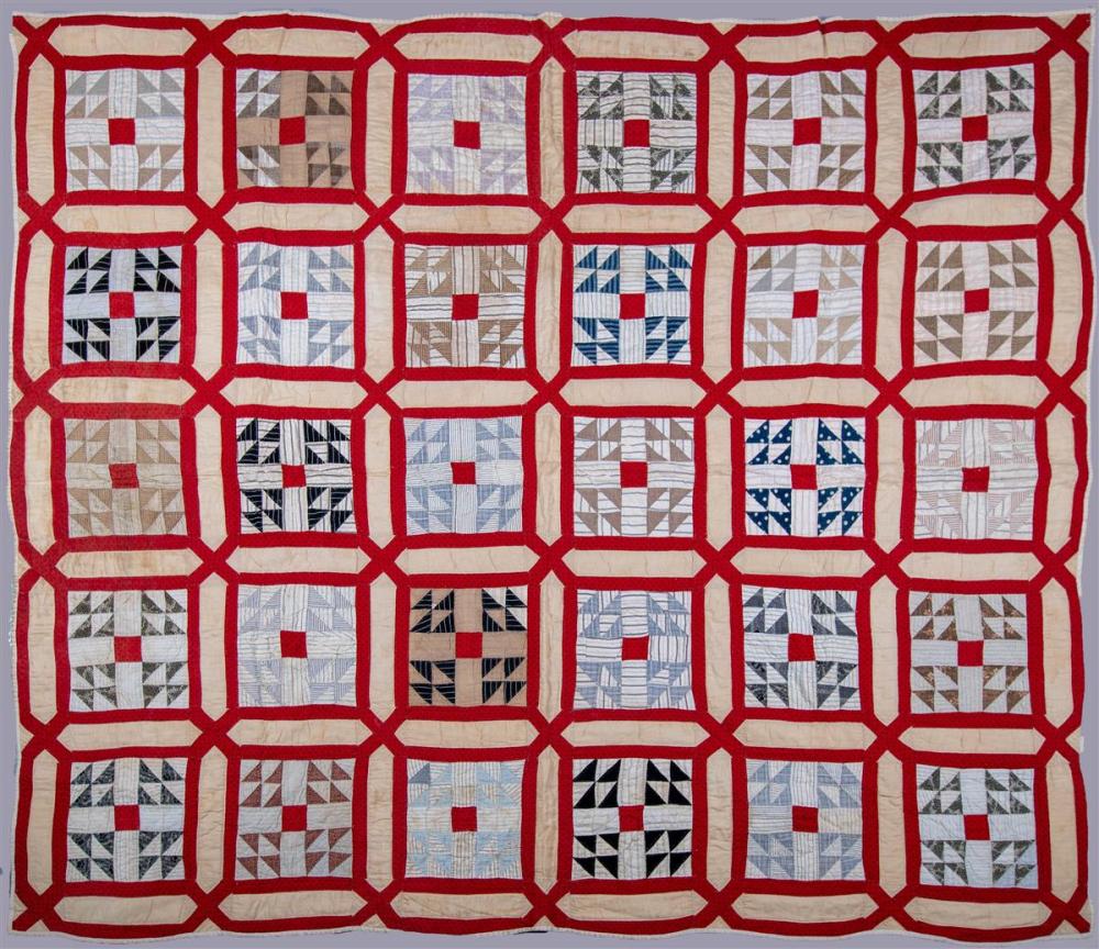 VINTAGE FLYING GEESE QUILT