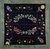 VINTAGE FOLK ART APPLIQUE AND