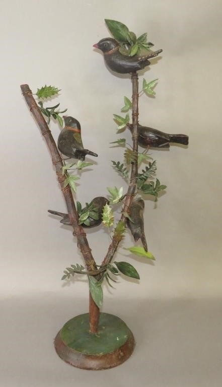 VINTAGE FOLK ART CARVED &