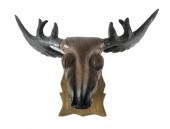 VINTAGE FOLK ART CARVED 32" MO