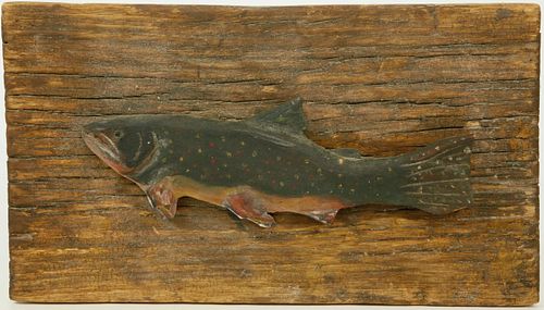 VINTAGE FOLK ART CARVED AND PAINTED