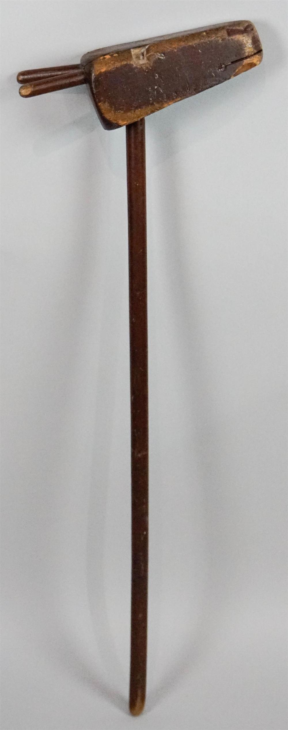 VINTAGE FOLK ART CARVED STICK HOBBY