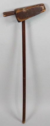 VINTAGE FOLK ART CARVED STICK