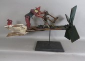 VINTAGE FOLK ART CRAFTED SAWIN