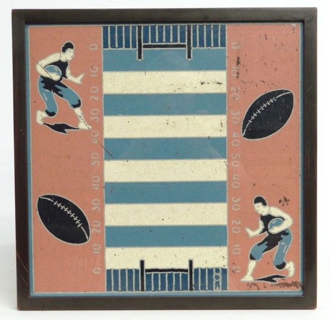 Vintage football theme floor