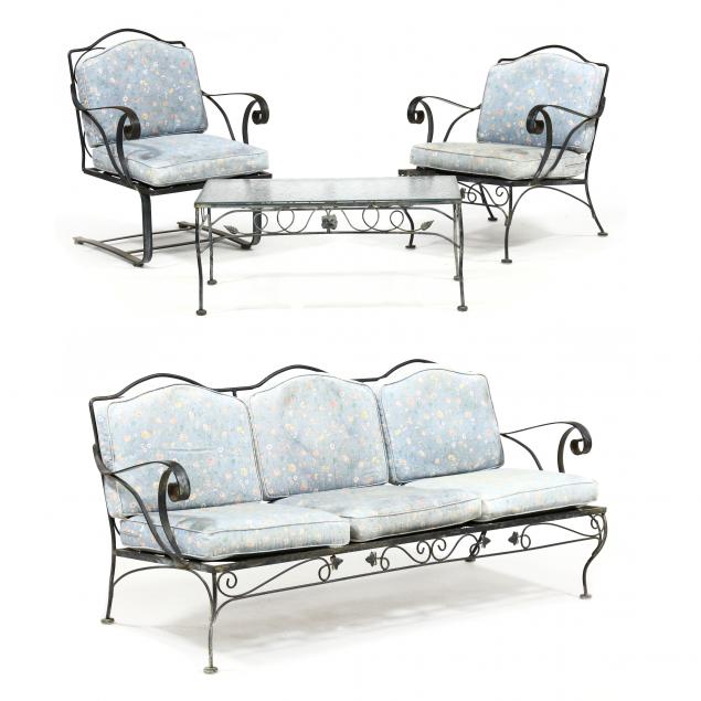 VINTAGE FOUR PIECE  IRON PATIO