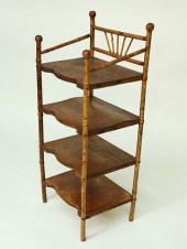 VINTAGE FOUR-TIER BAMBOO ETAGE