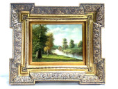 VINTAGE FRAMED DUTCH STYLE OIL