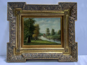 VINTAGE FRAMED DUTCH STYLE OIL
